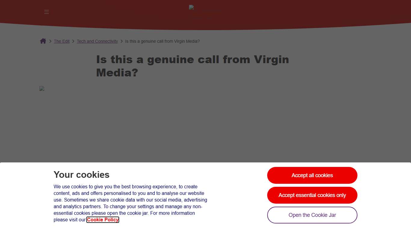 Is this a genuine call from Virgin Media? Virgin Media O2